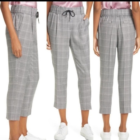 ATM Anthony Thomas Melillo Pants - ATM Anthony Thomas Melillo Glen Plaid Crop Pants Size Large